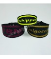 Collar galgo y whippet  negro  personalizado en diferentes medidas y colores , glitter o neón.  Para galgo, whippet y piccolo,