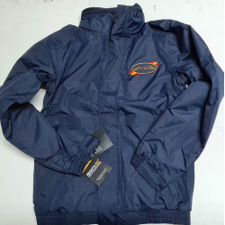 Cazadora "Regatta" azul royal ó azul marino. Impermeable con capucha estraible, interior de forro polar. Tallas desde la S hasta