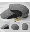 Gorra inglesa lana 100% combi lateral. Tallas desde la 54 hasta la 59
