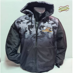 Cazadora camuflaje capucha bordado logo Cazadora camuflaje capucha bordado logo