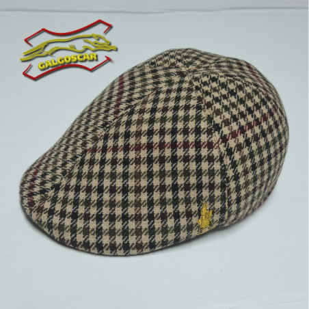 Gorra campera cuadros verde. Tallas desde la 55 hasta la 60.