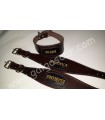 Collar de Cuero Vaquetilla para Galgo Personalizado Marron