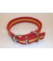 Collar perro  nylon doble 25mm largo 45cm c/ España