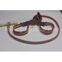 Trailla para galgo, doble giratoria nylon